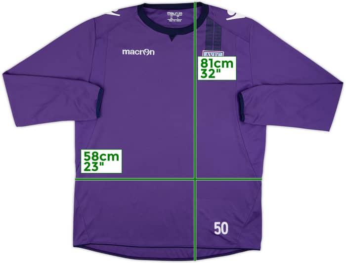 2012-13 Aston Villa Player Issue Macron Training L/S Shirt #50 - 10/10 - (L)