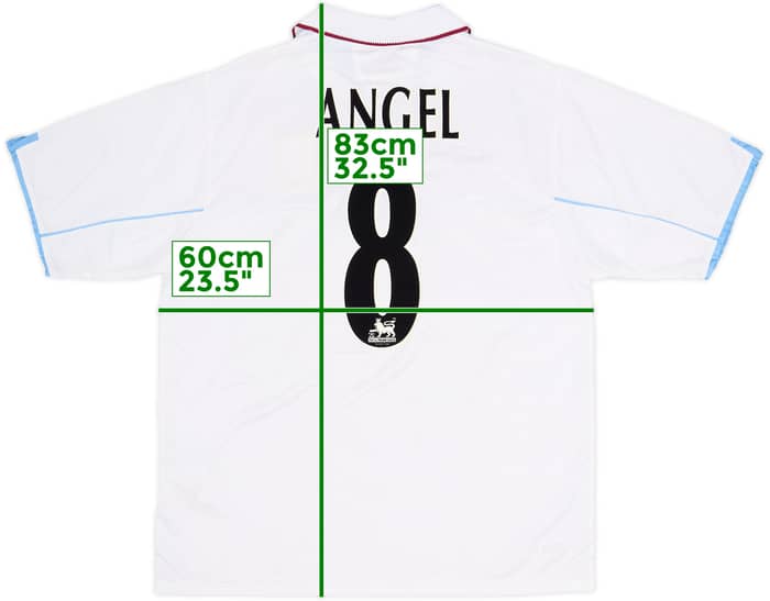 2002-03 Aston Villa Away Shirt Angel #8 - 8/10 - (L)