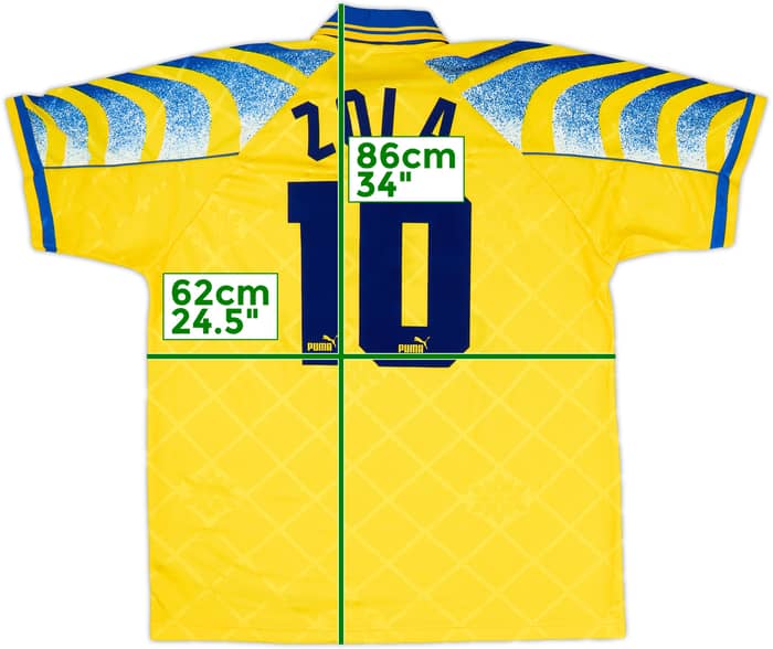 1995-96 Parma Third Shirt Zola #10 - 8/10 - (XL)