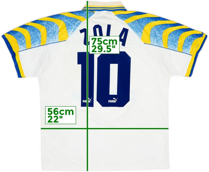 1995-97 Parma Local Camiseta Zola #10 - 6/10 - (L)