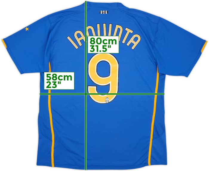 2007-08 Juventus Away Shirt Iaquinta #9 - 6/10 - (XL)