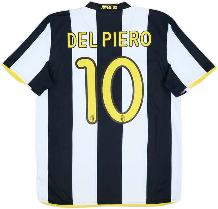 2008-09 Juventus Home Shirt Del Piero #10 - 8/10 - (M)
