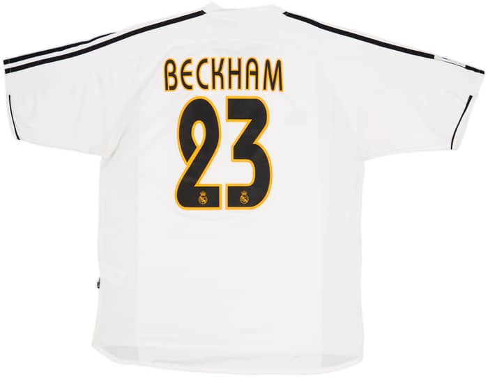 2003-04 Real Madrid Home Shirt Beckham #23 - 7/10 - (XL)