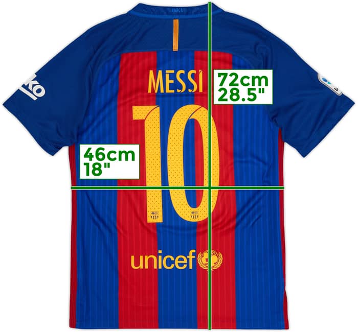 2016-17 Barcelona Camiseta de local Messi #10 - 8/10 - (S)