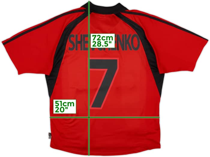 2001-02 AC Milan Third Shirt Shevchenko #7 - 6/10 - (L)