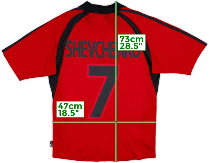 2001-02 AC Milan Third Shirt Shevchenko #7 - 9/10 - (S)