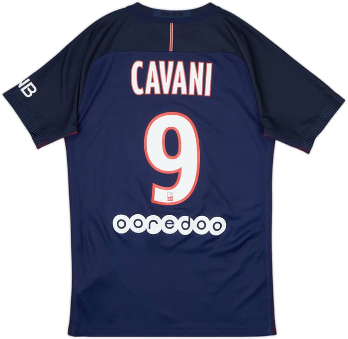 Camiseta Auténtica de local del Paris Saint-Germain 2016-17 Cavani #9 - 8/10 - (S)