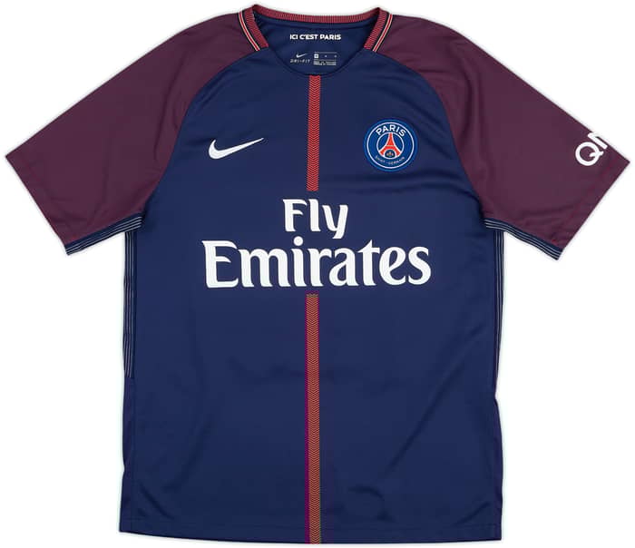 2017-18 Paris Saint-Germain Home Shirt Cavani #9 - 8/10 - (M)