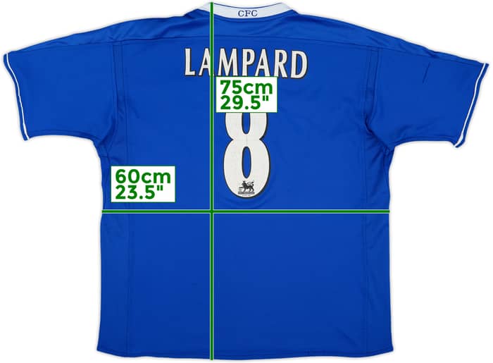 2001-03 Chelsea Home Shirt Lampard #8 - 6/10 - (XL)
