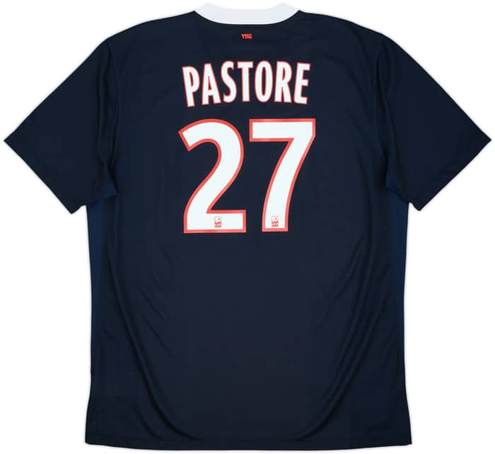2011-12 Paris Saint-Germain Home Shirt Pastore #27 - 9/10 - (XL)