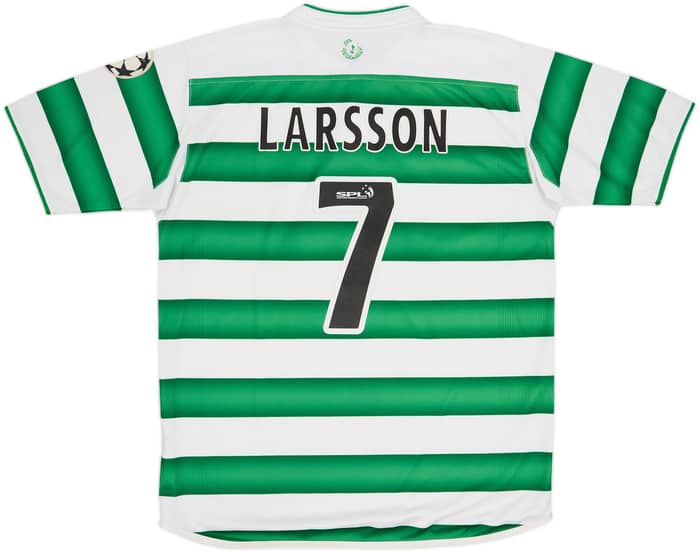 2003-04 Celtic Home Shirt Larsson #7 - 7/10 - (M)