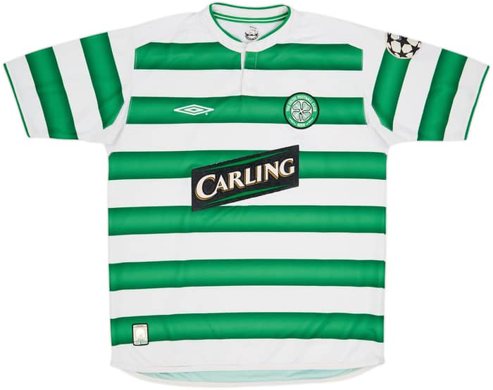 2003-04 Celtic Home Shirt Larsson #7 - 7/10 - (M)