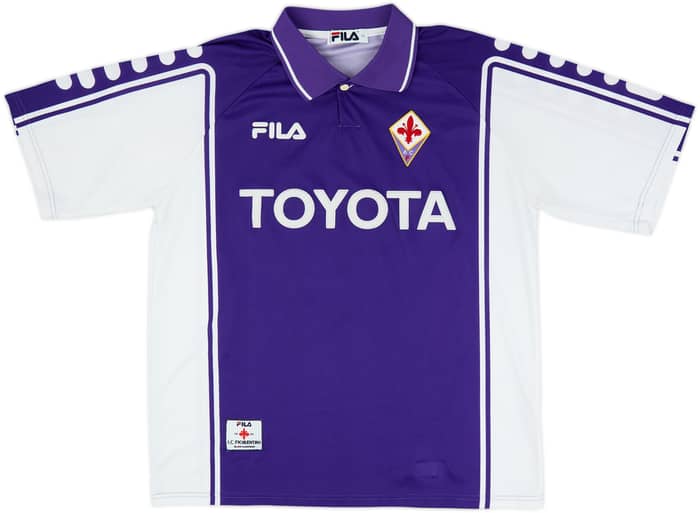 1999-00 Fiorentina Home Shirt Batistuta #9 - 8/10 - (XL)