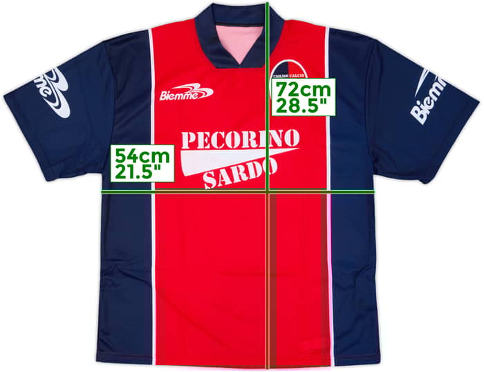 Camiseta Biemme de entrenamiento del Cagliari 1999-00 - 8/10 - (M)