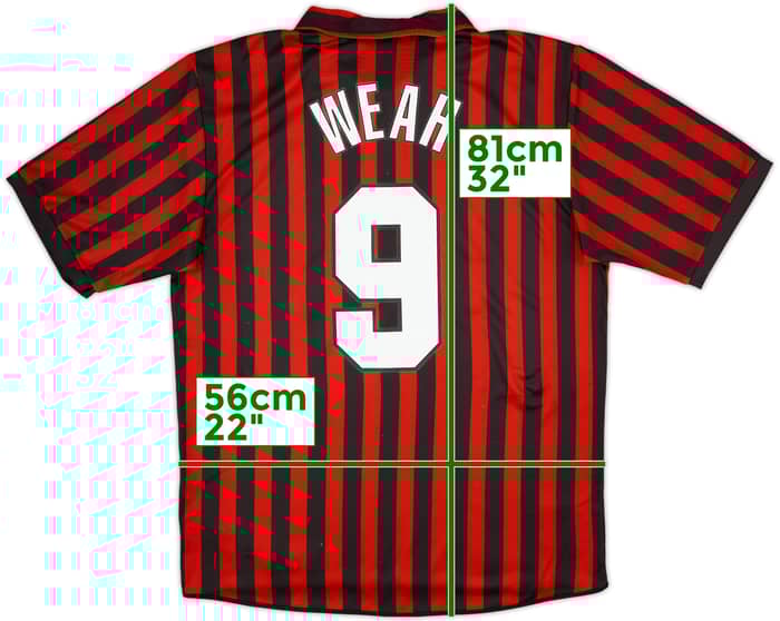 1999-00 AC Milan Centenary Home Shirt - 8/10 - (L)