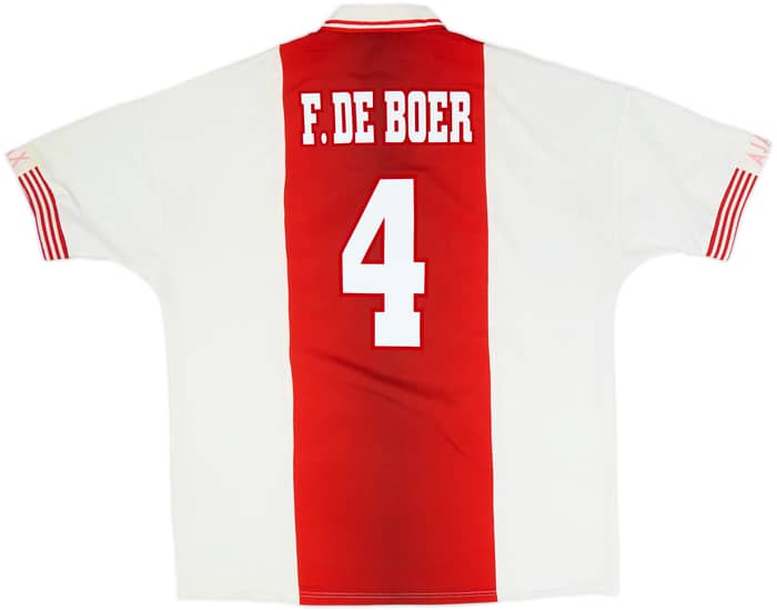 1997-98 Ajax Home Shirt F.De Boer #4 - 7/10 - (XXL)