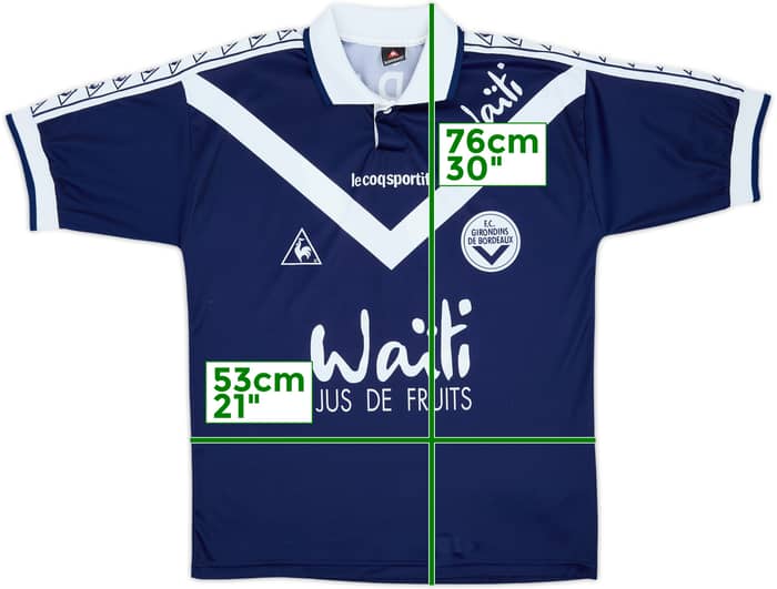 1996-97 Bordeaux Home Shirt J.P.P. #27 - 8/10 - (L)