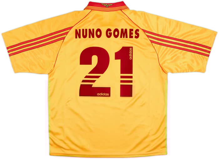 1998-99 Benfica Away Shirt Nuno Gomes #21 - 9/10 - (L)