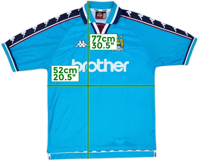 1997-99 Manchester City Home Shirt - 8/10 - (L)
