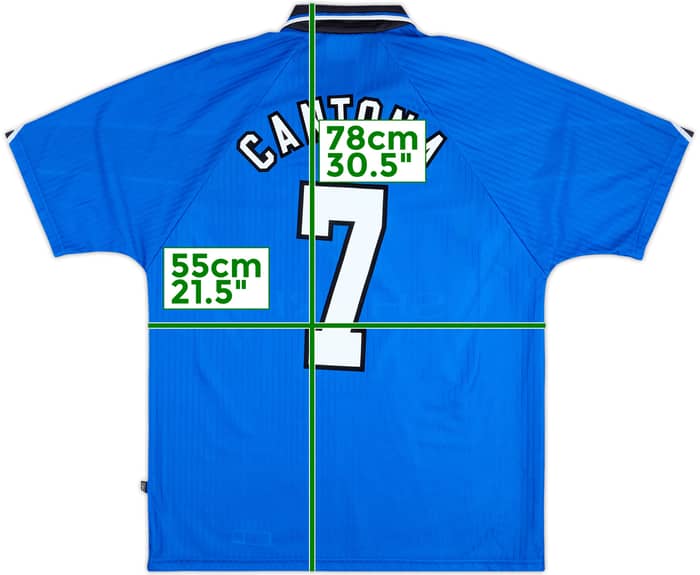 1996-98 Manchester United Third Shirt Cantona #7 - 10/10 - (L)