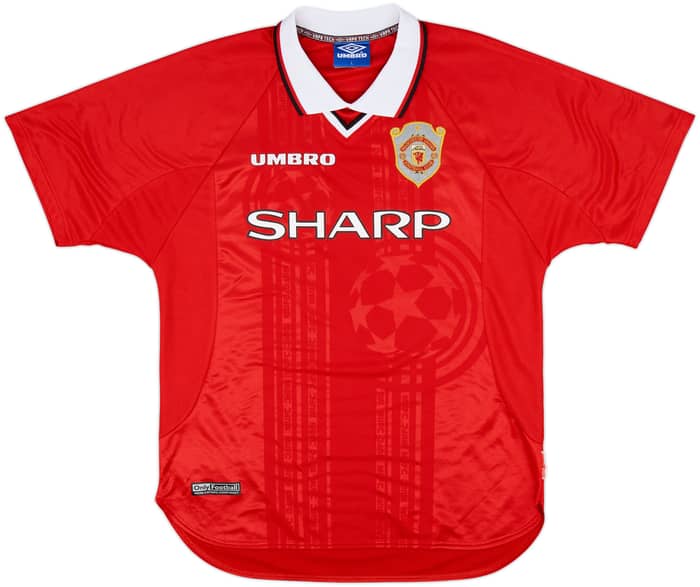 1997-00 Manchester United CL Shirt Beckham #7 - 9/10 - (L)