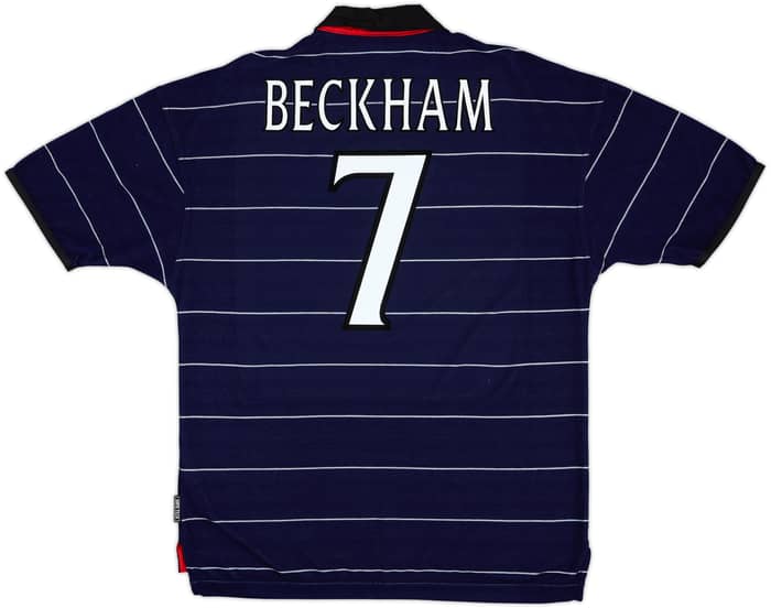 1999-00 Manchester United Away Shirt Beckham #7 - 9/10 - (L)