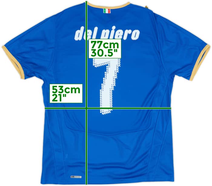 2007-08 Italy Home Shirt Del Piero #7 (L)