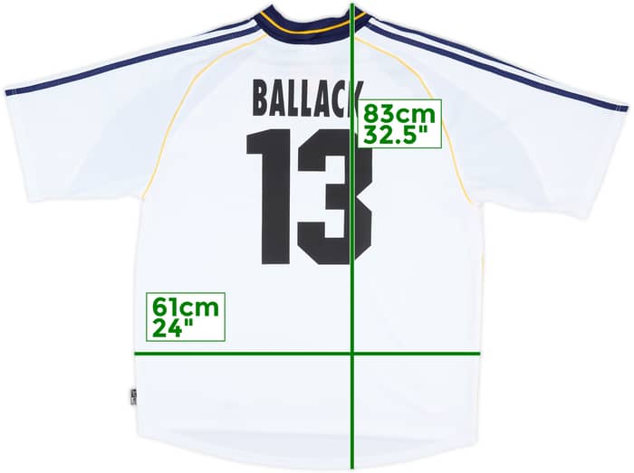 2000-01 Bayer Leverkusen Away Shirt Ballack #13 - 9/10 - (XL)