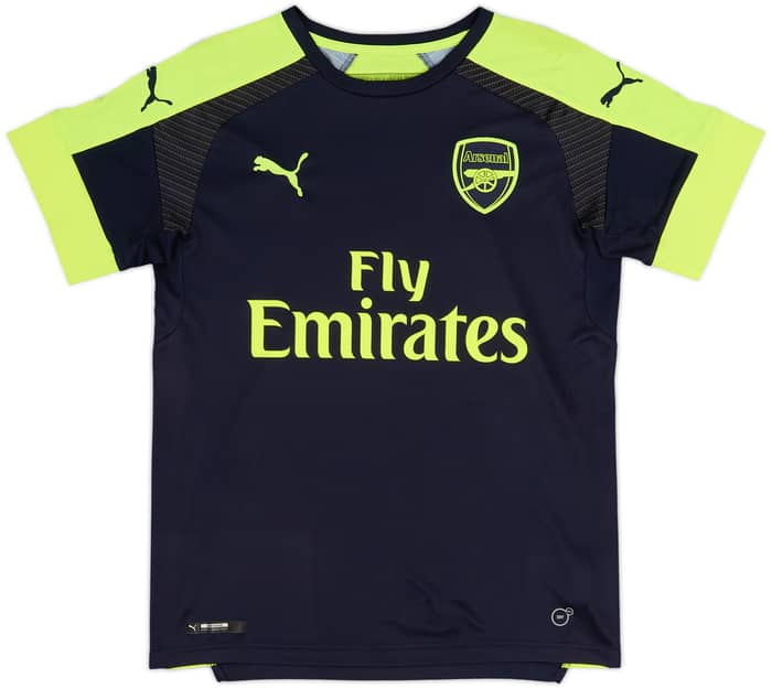 Camiseta de la tercera equipación del Arsenal 2016-17 Ozil #11 10/10 (Niños L)