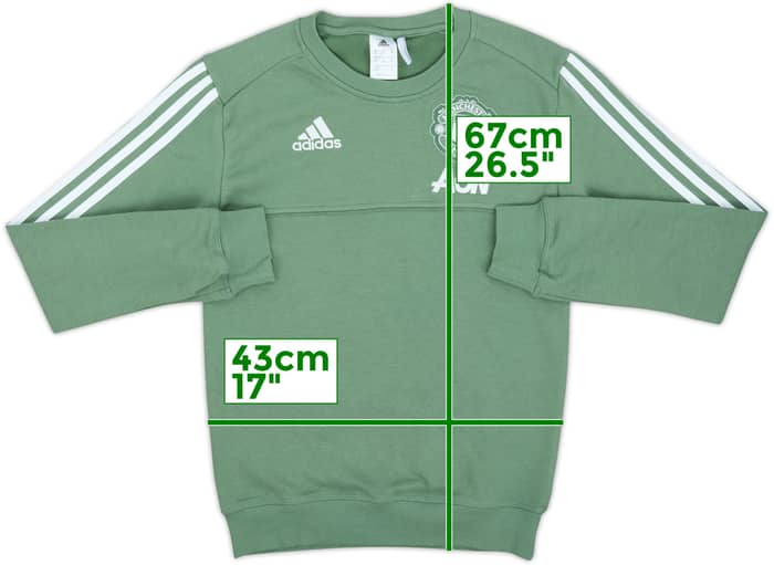 2017-18 Manchester United adidas Sweat Top - 10/10 - (XS)
