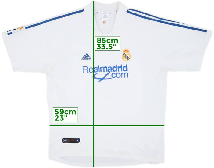 2001 Real Madrid Home Shirt - 8/10 - (XL)