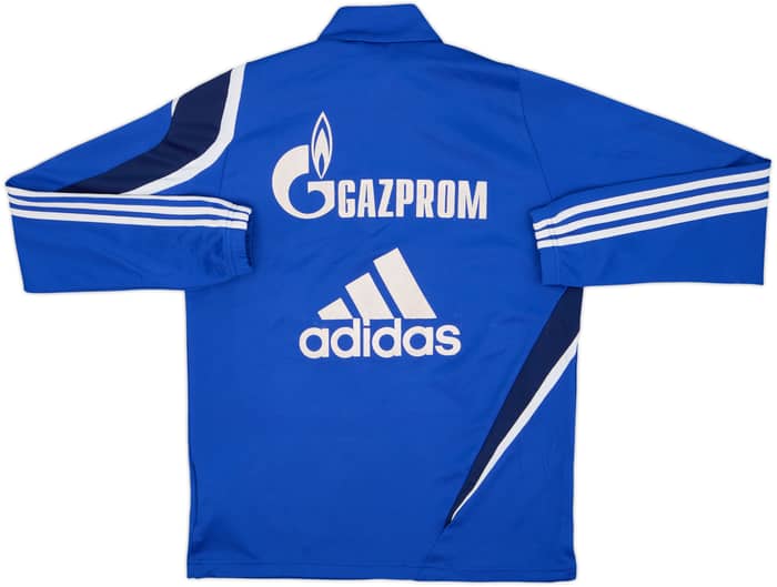2009-10 Schalke Player Issue adidas 1/4 Zip Training Top - 6/10 - (M/L)