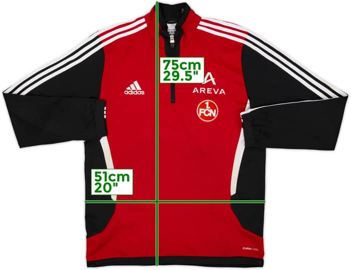 2011-12 Nurnberg Top de entrenamiento con cremallera 1/4 versión jugador adidas - 6/10 - (M/L)