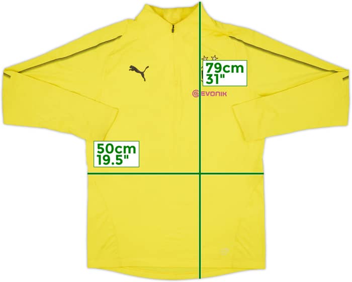 2017-18 Borussia Dortmund Puma 1/4 Zip Training Top - 6/10 - (M)