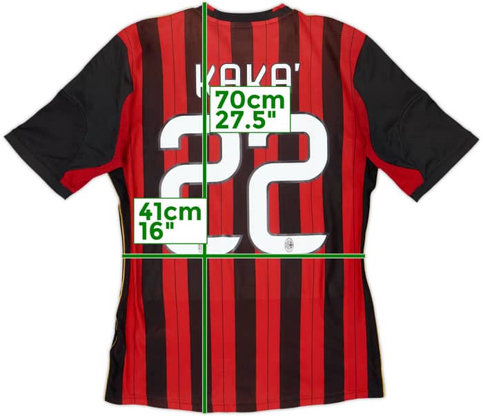 2013-14 AC Milan Home Shirt Kaka #22 - 5/10 - (S)