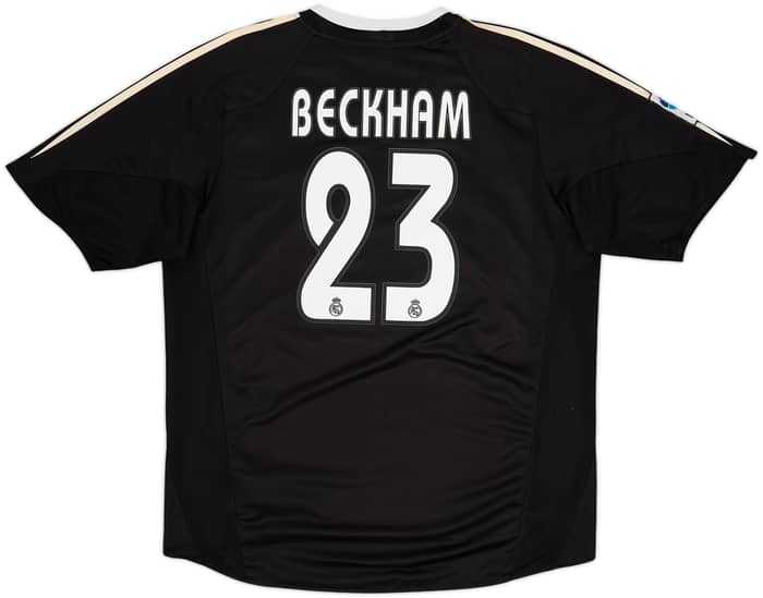 2004-05 Real Madrid Camiseta Visitante Beckham #23 - 8/10 - (L)