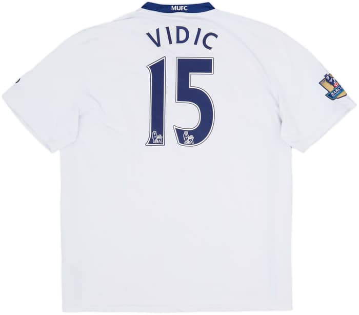 2008-10 Manchester United Away Shirt Vidic #15 - 9/10 - (XL)