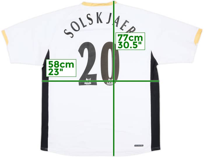 2006-08 Manchester United Away Shirt Solskjaer #20 - 8/10 - (XL)