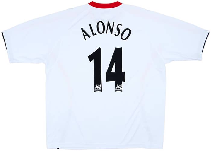 2005-06 Liverpool Away Shirt Alonso #14 - 8/10 - (XXL)