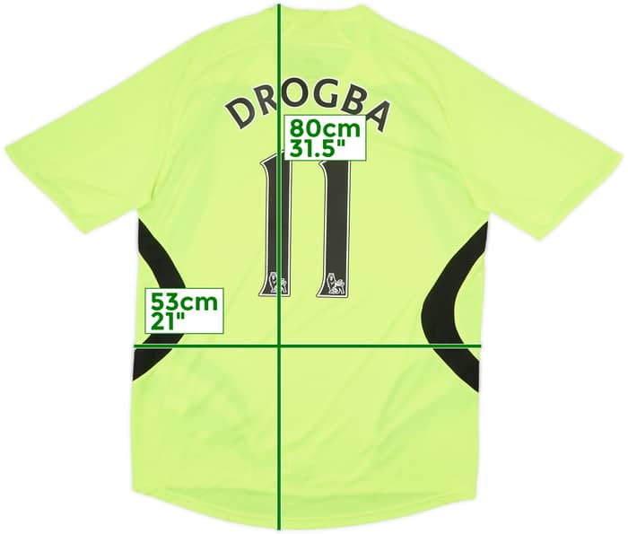 2007-08 Chelsea Away Shirt Drogba #11 - 6/10 - (M)