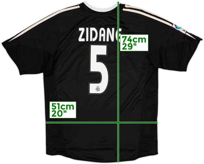 Camiseta de visitante del Real Madrid 2004-05 Zidane #5 - 9/10 - (M)