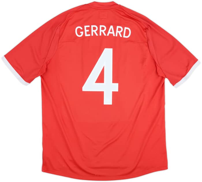 2010-11 England Away Shirt Gerrard #4 - 8/10 - (XXL)