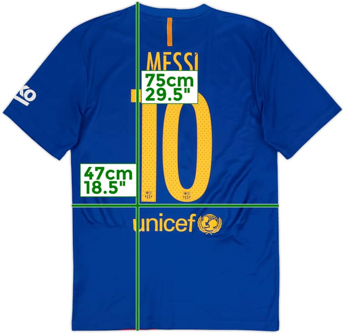 2016-17 Barcelona Basic Home Shirt Messi #10 - 10/10 - (S)