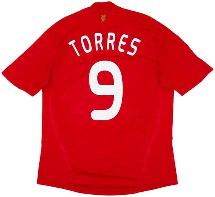 2008-10 Liverpool Camiseta de local Torres #9 - 6/10 - (L)