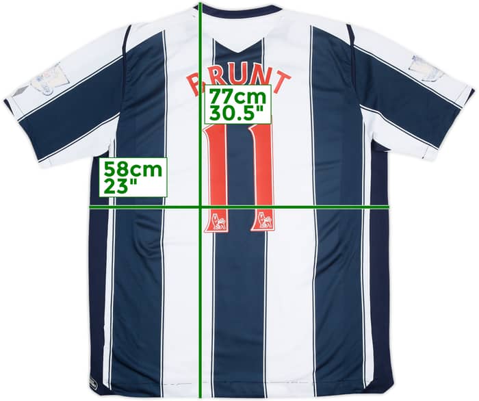 2008-09 West Brom Home Shirt Brunt #11 - 6/10 - (XL)