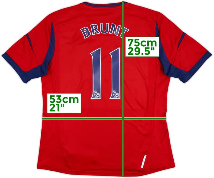 Camiseta de visitante del West Brom 2012-13 Brunt #11 - 6/10 - (XL)