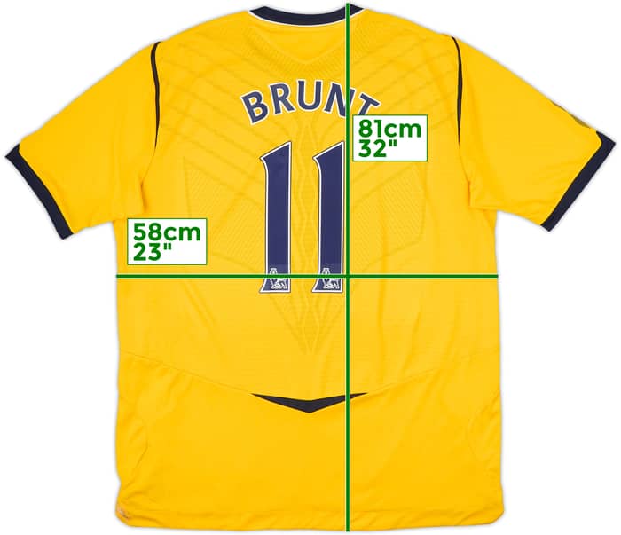 2008-09 West Brom Away Shirt Brunt #11 - 10/10 - (XL)