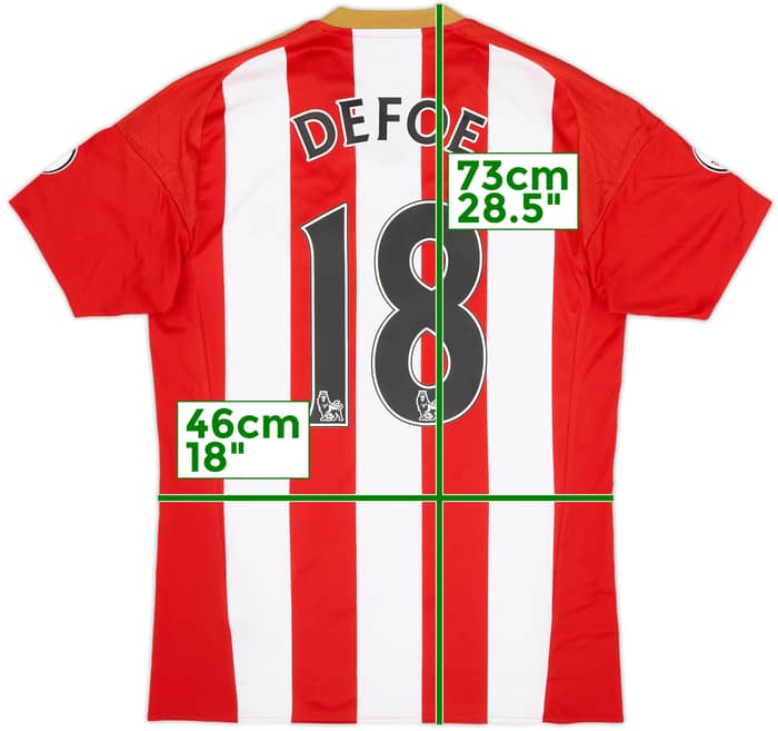 2016-17 Sunderland Home Shirt Defoe #18 - 9/10 - (S)