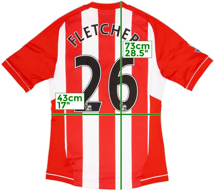 2012-13 Sunderland Home Shirt Fletcher #26 - 9/10 - (S)