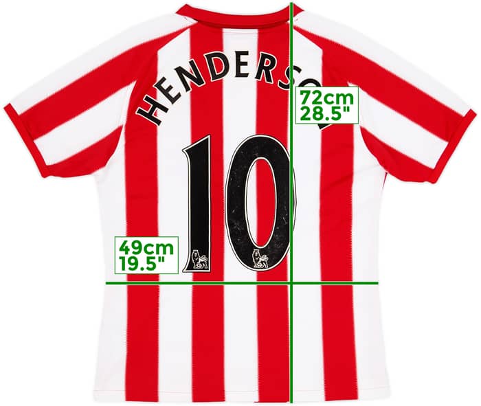2010-11 Sunderland Home Shirt Henderson #10 - 6/10 - (M)